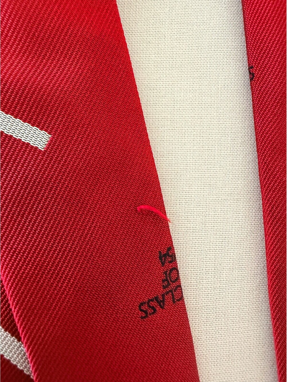 Ivy Essentials 100% Silk Red Striped Class of 54 Men's Necktie Preppy - Picture 3 of 4